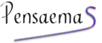 Logo negro de Pensaemas con fondo transparente